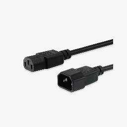 [112100] Equip High Quality Power Extention Cord, C13 to C14 1.8m